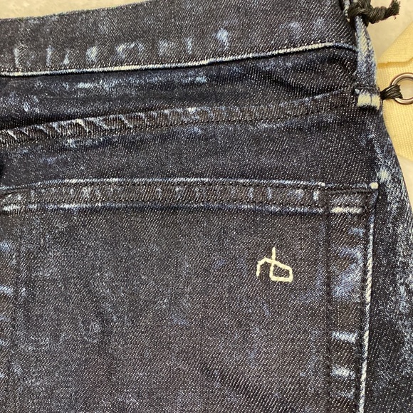 NWT Rag and Bone Ice Dash Trouser Ice Blue Denim Jeans Women's Size 25 ! - Picture 9 of 13